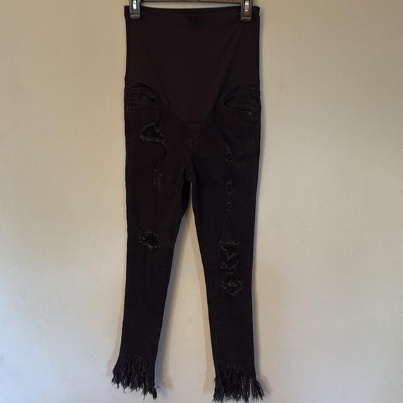 2 piece Pink Blush and Motherhood Maternity Bundle Lot Jeans size 26 shirt small - Picture 3 of 7